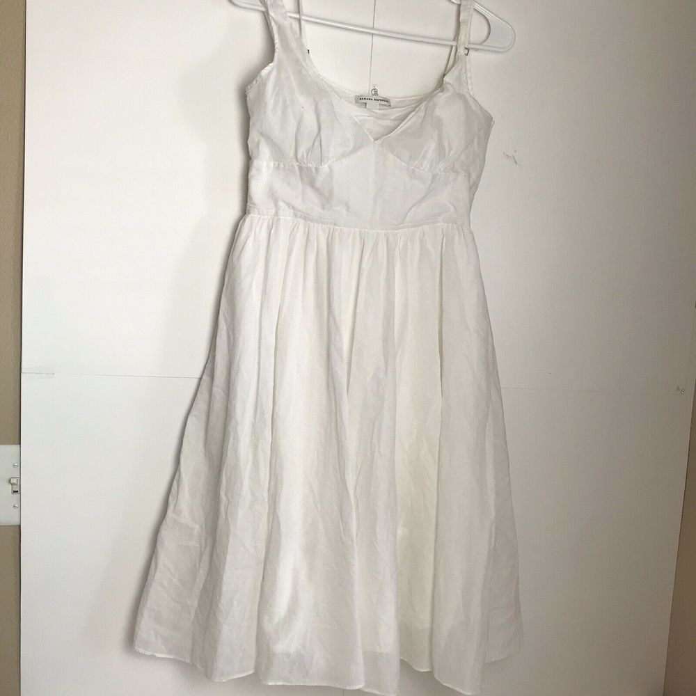 Banana Republic White Midi Dress